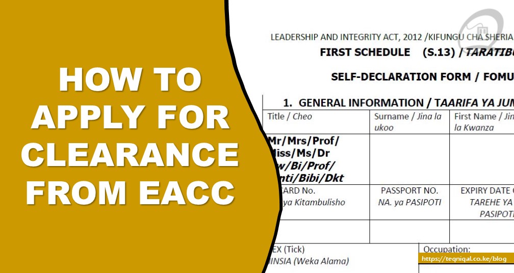 How to Apply for Clearance from EACC