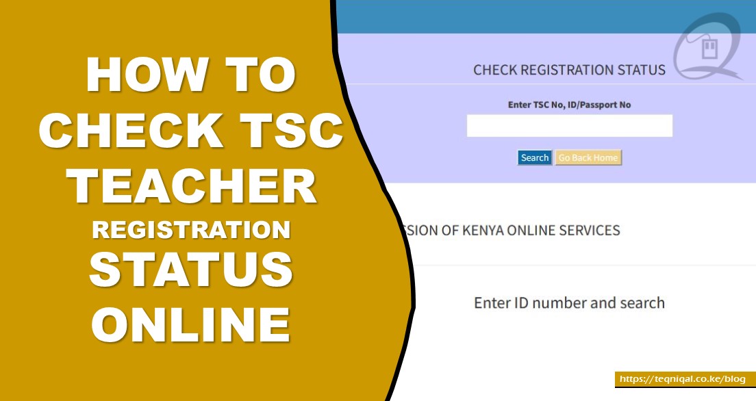 How to Check TSC Teacher Application Status Online