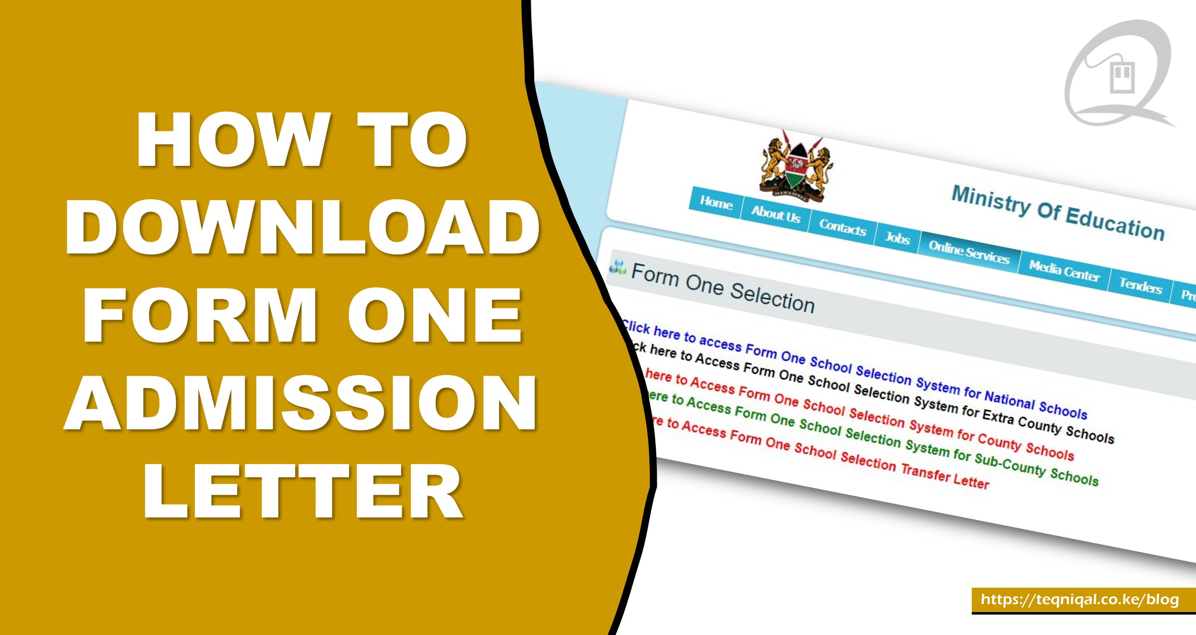 how-to-download-form-one-admission-letter