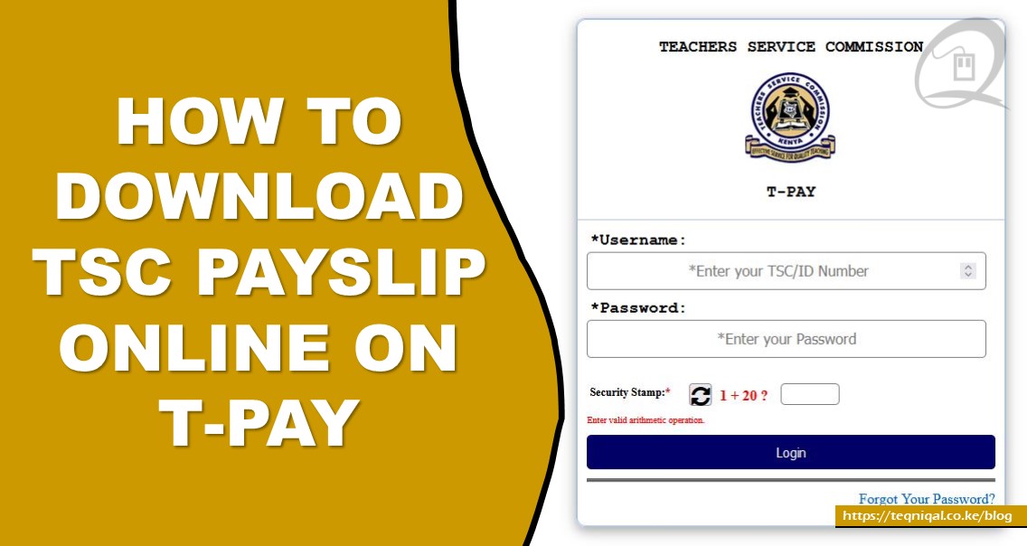 How to Download TSC Payslip Online on T-Pay