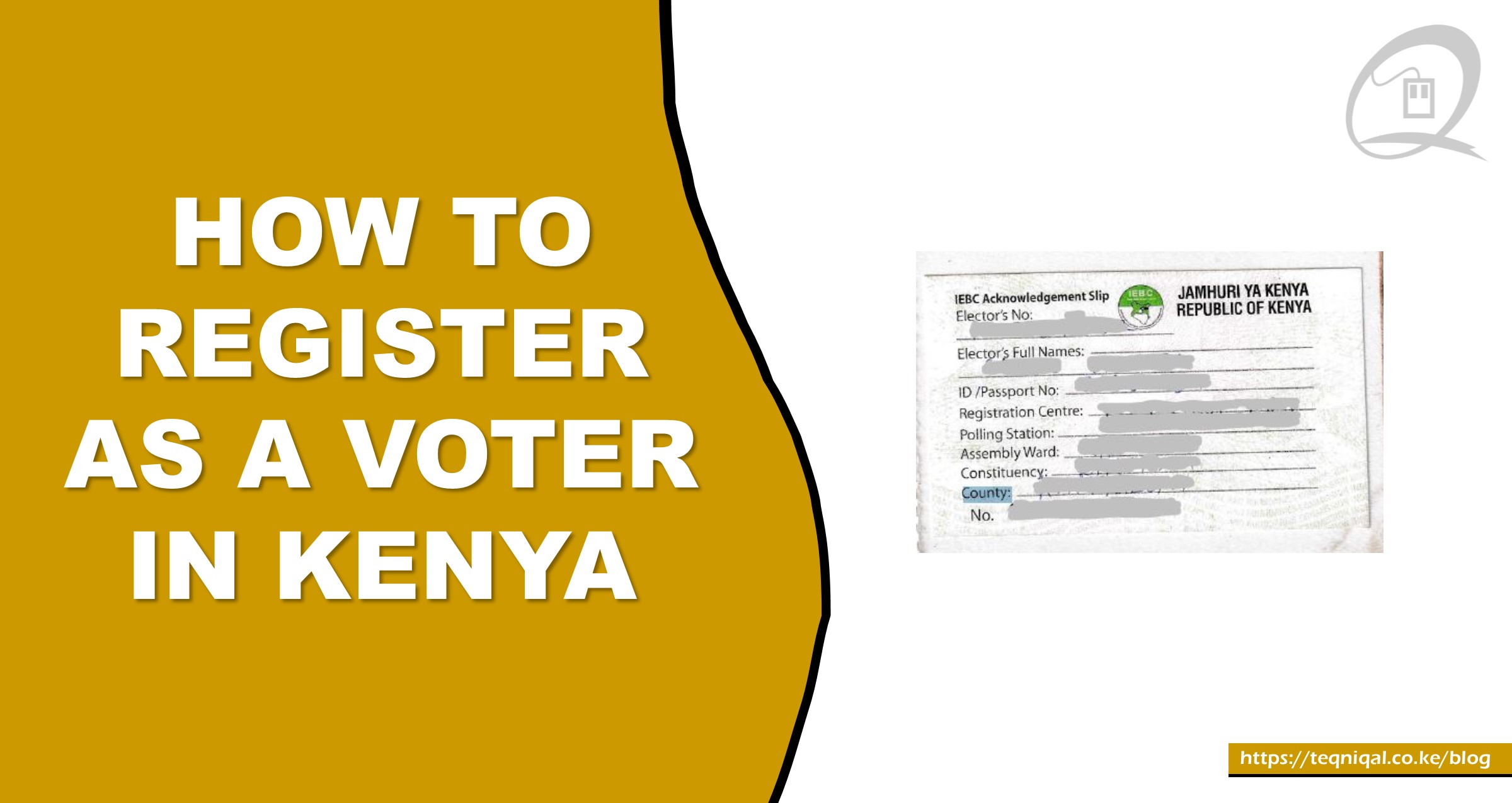 How to Register as a Voter in Kenya